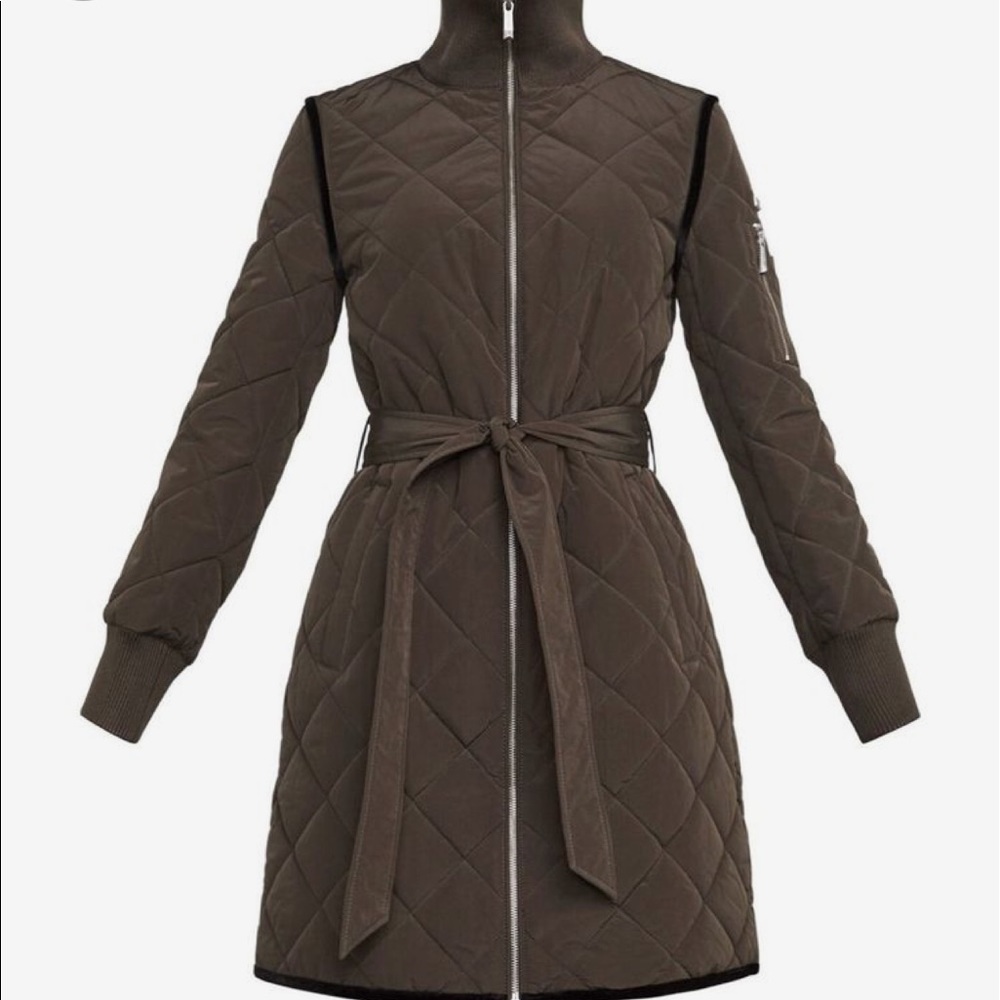 BCBGMaxAzria Quilted Midi Jacket